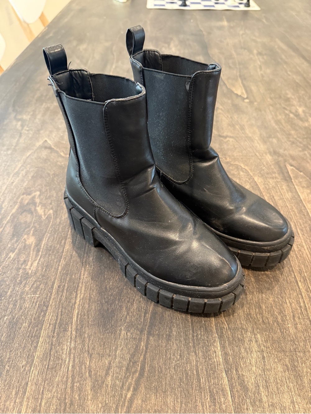 PUBLIC DESIRE Black Chunky Boots - Women